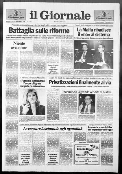 Il giornale : quotidiano del mattino